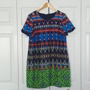 J. Crew gemstone silk dress size 14